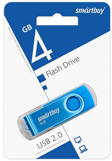 USB-накопитель Smartbuy 4GB Twist Blue