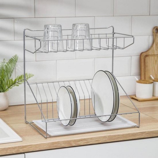 Сушилка для посуды с поддоном