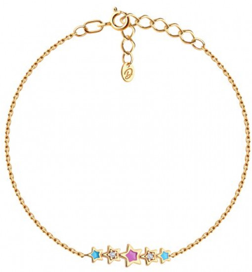 Браслет из серебра с фианитами и эмалью