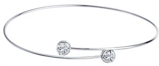 Браслет из серебра с фианитами