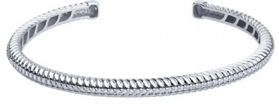 Браслет из серебра с фианитами