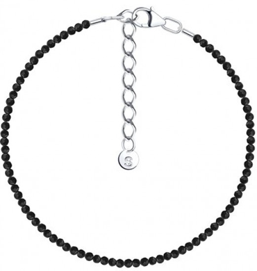 Браслет из серебра со шпинелью