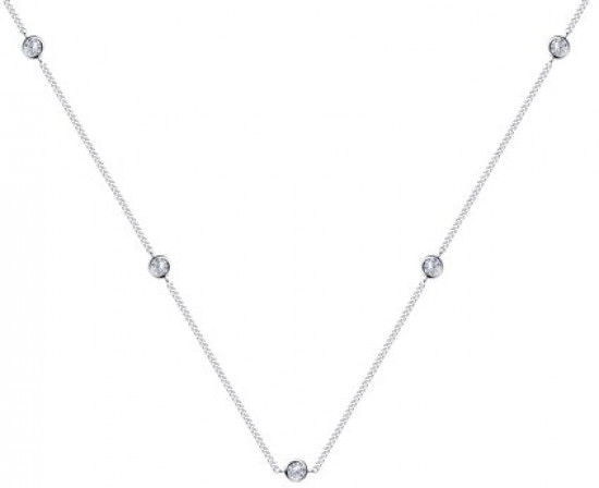 Колье из серебра с фианитами