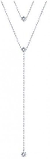 Колье из серебра с фианитами