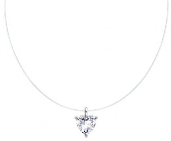 Колье из серебра с фианитом