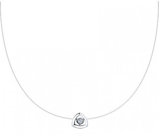 Колье из серебра с фианитом