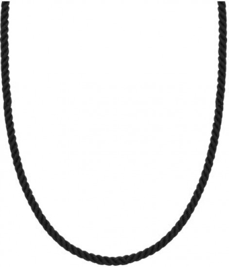 Шнурок-колье со вставкой из серебра