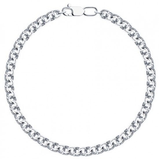 Браслет из серебра с алмазной гранью