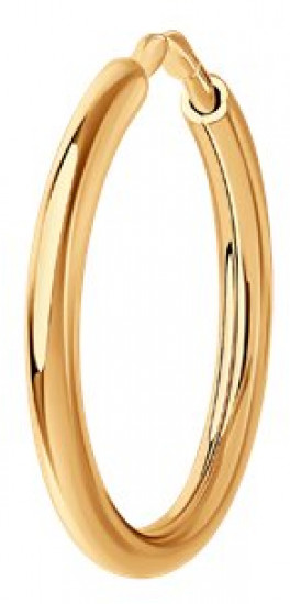 Серьги одиночные из золота