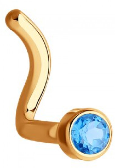 Пирсинг для носа с фианитом