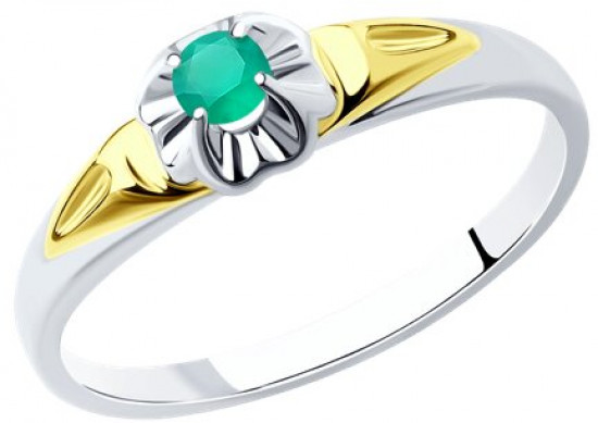 Кольцо из серебра с агатом