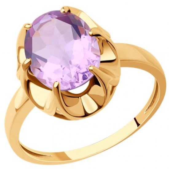Кольцо из серебра с аметистом