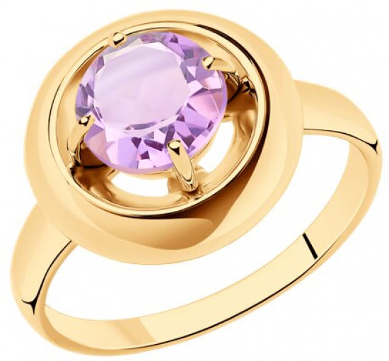 Кольцо из серебра с аметистом