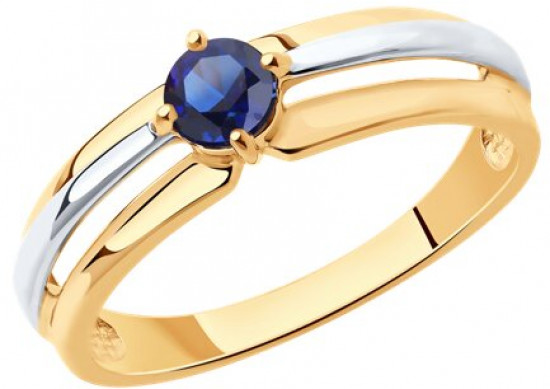 Кольцо из серебра с корундом