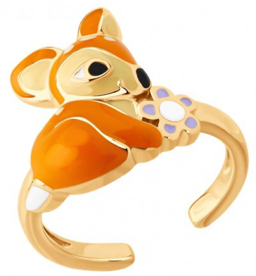 Кольцо из серебра с эмалью