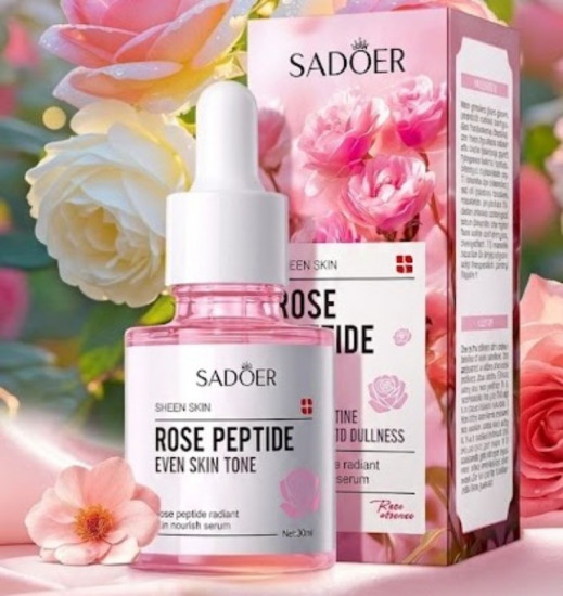 Увлажняющая антивозрастная сыворотка для лица с пептидами розы и ниацинамидом