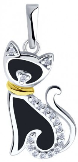 Подвеска из серебра с эмалью