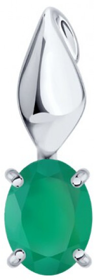 Подвеска из серебра с агатом