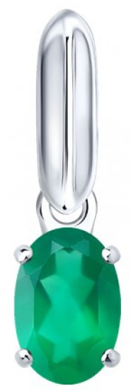 Подвеска из серебра с агатом