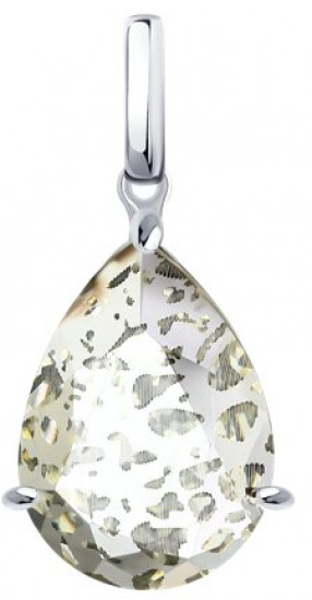 Подвеска из серебра с кристаллом