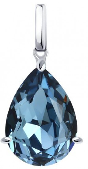 Подвеска из серебра с кристаллом