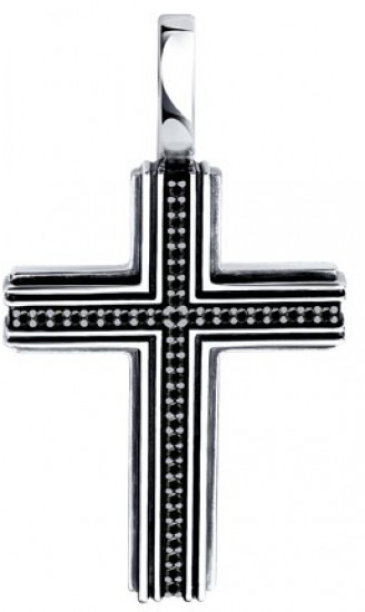 Подвеска из серебра с фианитами