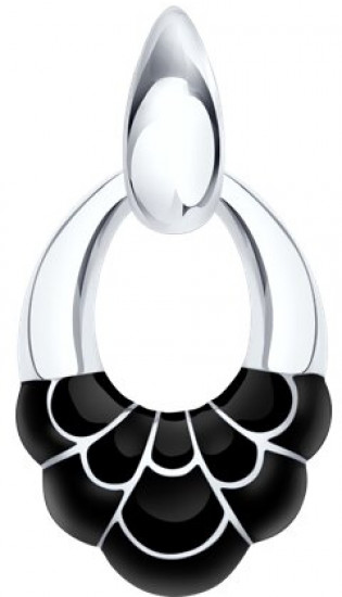 Подвеска из серебра с эмалью