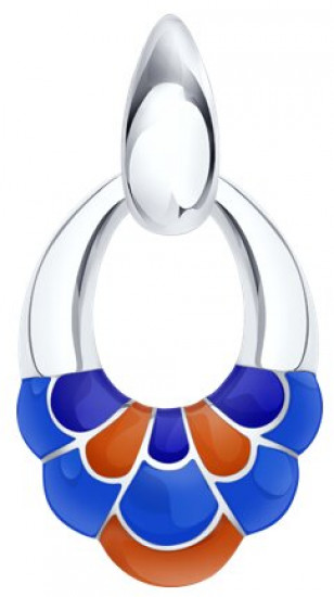 Подвеска из серебра с эмалью