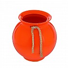 Ваза форма «Шар» малая, оранжевая глянец