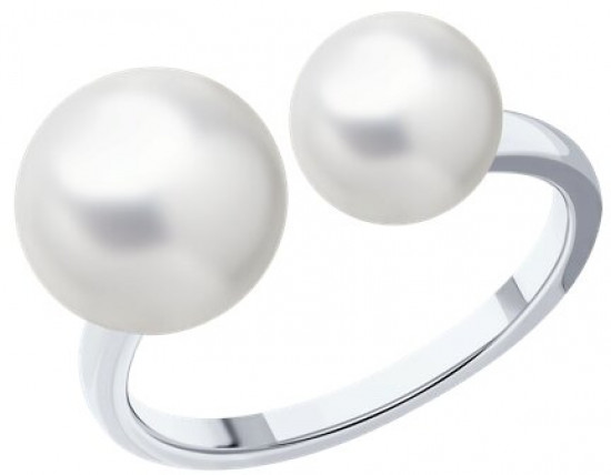 Кольцо из серебра с жемчугом