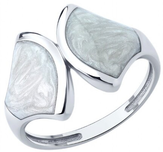 Кольцо из серебра с эмалью