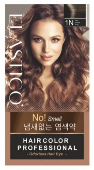 Крем-краска для волос без аммиака, оттенок 1N черный