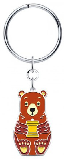 Брелок из золочёного серебра с эмалью