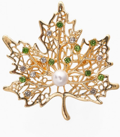 Брошь «Лист кленовый»