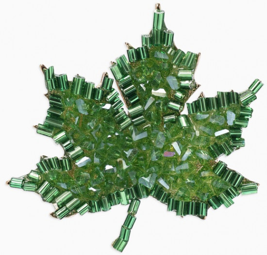 Брошь «Лист кленовый»