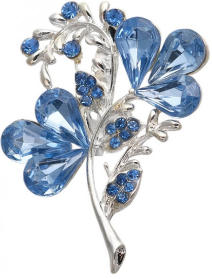 Брошь «Цветок» трилистник