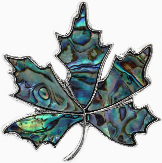 Брошь-кулон «Галиотис. Лист клёна»