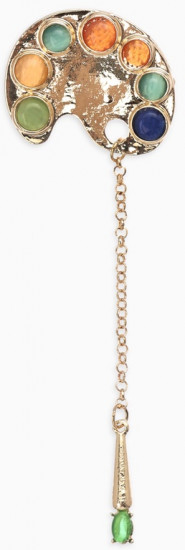 Брошь-кулон «Палитра с кистью»