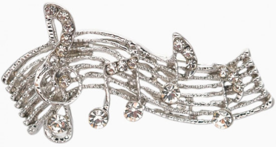 Брошь «Ноты» мелодия