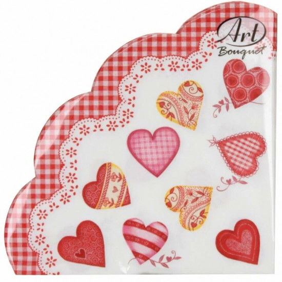 Набор салфеток бумажных «Прекрасные сердца»