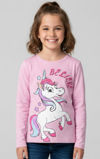 Лонгслив для девочек