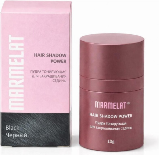 Тонирующая пудра для волос без фиксации, оттенок Черный Black