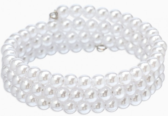 Браслет пружинка «Жемчуг. Невеста»