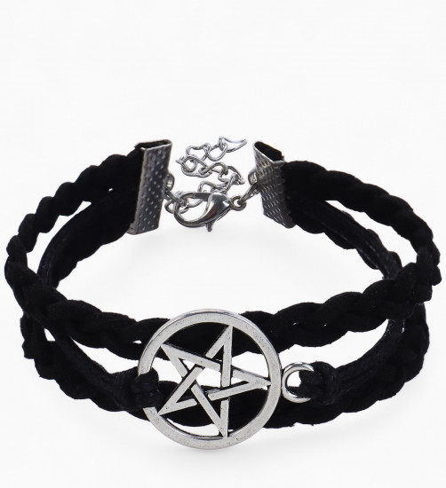 Браслет кожаный «Пентаграмма. Защита»