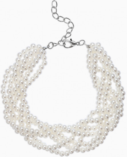 Браслет из бусин «Жемчуг. Жгут»