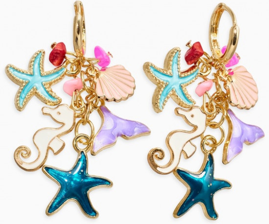Серьги «Морской мир»