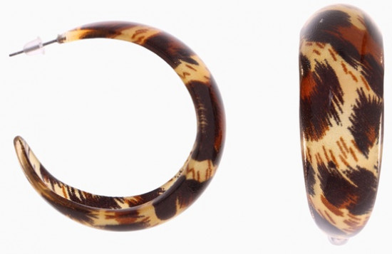 Серьги кольца «Леопард»