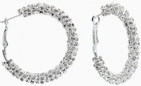 Серьги-кольца женские «Россыпь»