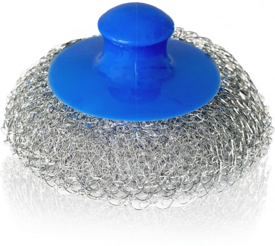 Губка-мочалка для мытья посуды с ручкой