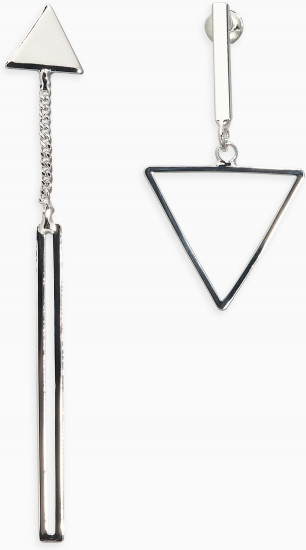 Серьги висячие «Геометрия»